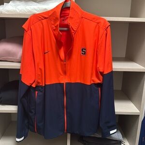 Nike Full Zip Syracuse Coaches Fleece Jacket Size L